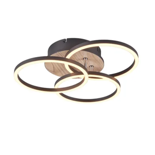 Reality Circle led stropné osvetlenie drevodekor r62823135 RER62823135