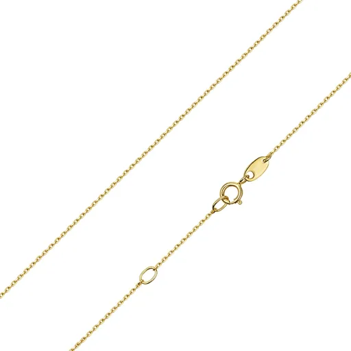 Zlatá retiazka 9K so skosenými oválnymi očkami