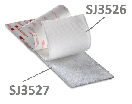 3M Hook & Loop SJ3527 biely, smyčky, 16 mm x 45,7 m