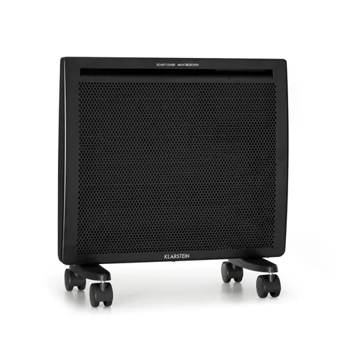 Klarstein Hot Spot Slimcurve Double Wave, konvektor, ohrievač 2 v 1, 1000 W, týždenný časovač, čierny