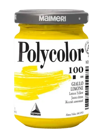 MAIMERI POLYCOLOR - Jemné vinylové farby 100 - lemon yellow, 140 ml