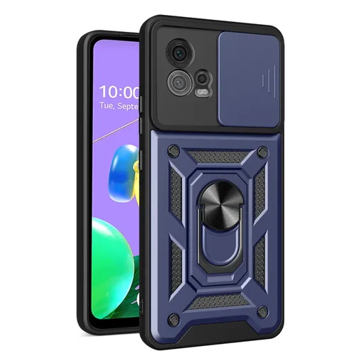 RING CAMERA Kryt s držiakom pre Motorola Moto G72 modrý