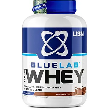 USN BlueLab 100 % Whey Premium Protein, 2 000 g, čokoláda (6009544910695) + ZDARMA Shaker USN