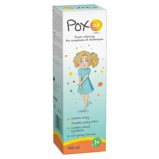 POXOUT Pena zmierňujúca príznaky ovčích kiahní 100 ml