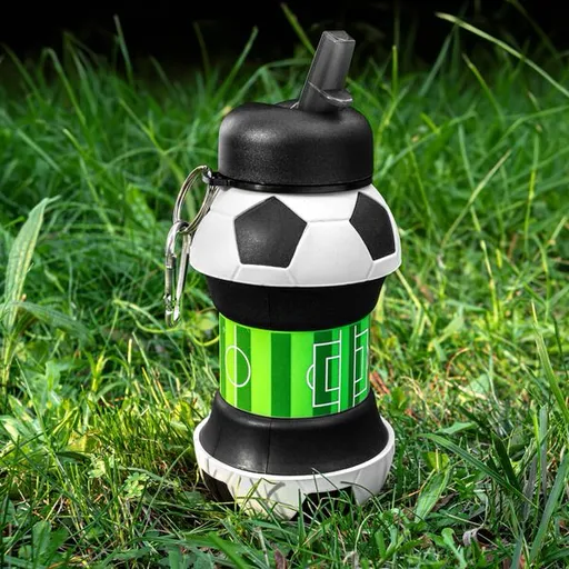 Skladacia fľaša na vodu futbalová lopta