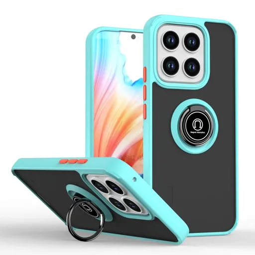 SHADOW Ochranný kryt s držiakom Honor X8c svetlomodrý