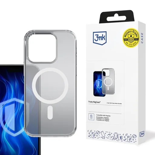 3mk ochranný kryt Frosty MagCase White pre Apple iPhone 16 Pro