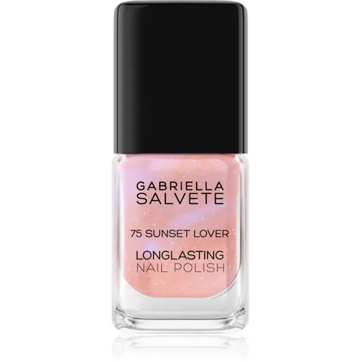 Gabriella Salvete Longlasting Enamel dlhotrvajúci lak na nechty s trblietkami odtieň 75 Sunset Lover 11 ml