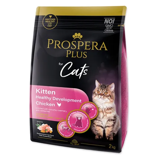 PROSPERA PLUS Kitten Chicken Healthy Development krmivo pre mačiatka 1 kus, Hmotnosť balenia (g): 7 kg