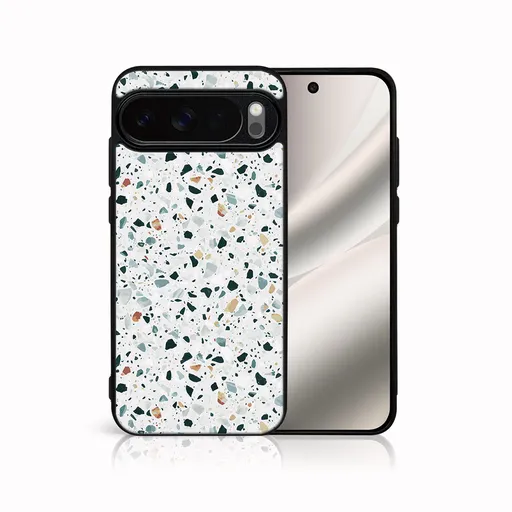 MY ART Ochranný kryt pre Google Pixel 10 / Pixel 10 Pro GREY TERRAZZO (163)