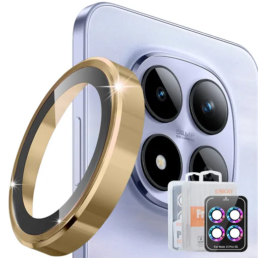 ENKAY ALU Sklo pre fotoaparát Xiaomi Redmi Note 15 Pro 5G / Redmi Note 15 Pro+ 5G / POCO M8 Pro 5G GOLDEN