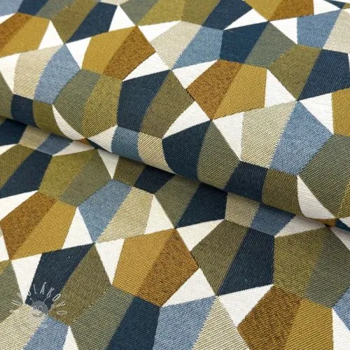 Dekoračná látka jacquard Mustang blue