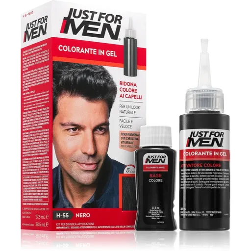 Just for Men Color Kit tónovacia farba na vlasy pre mužov odtieň H-55 Real Black 1 ks
