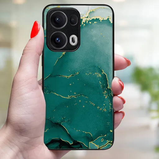 MY ART Ochranný kryt pre Oppo Reno13 Pro 5G GREEN MARBLE (145)