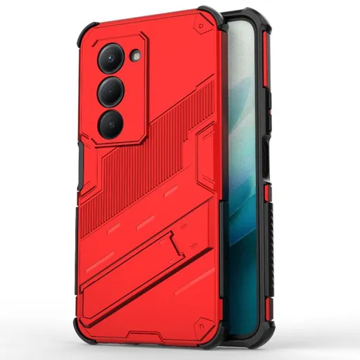 BIB Ochranný obal so stojanom pre Xiaomi Redmi 15 / Redmi 15 5G červený
