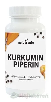 nefdesanté KURKUMIN PIPERIN, 60 ks