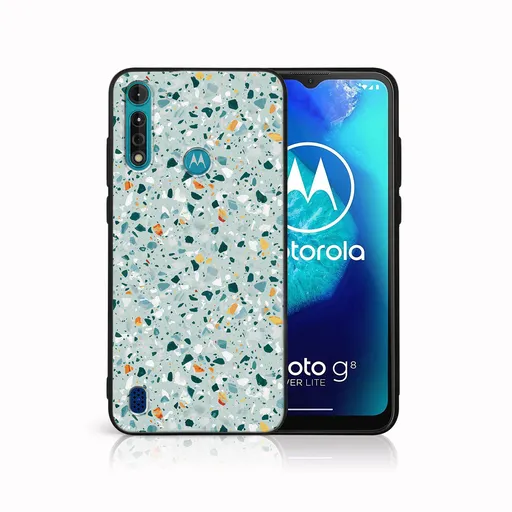 MY ART Ochranný kryt pre Motorola Moto G8 Power Lite BLUE TERRAZZO (164)