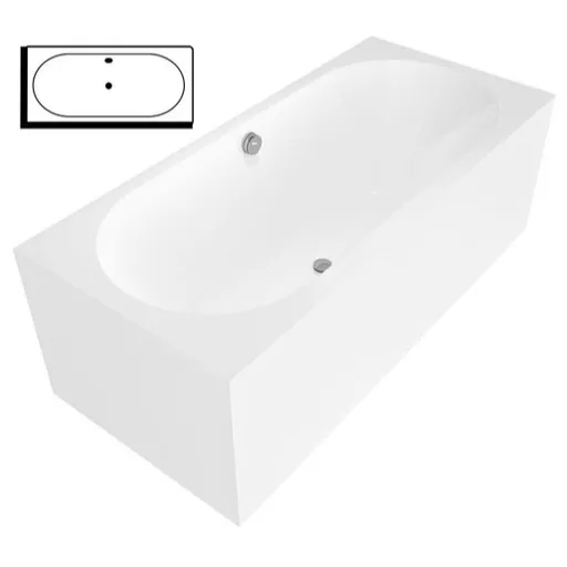 Polysan ASTRA BR MONOLITH obdĺžniková vaňa 160x70 cm akrylát pravá 32611MR