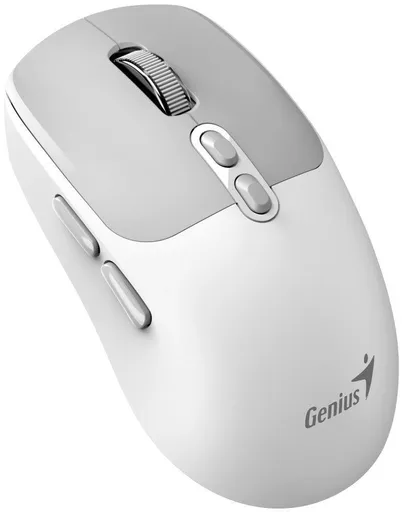 GENIUS myš NX-8080S BT/ duálny Bluetooth + 2, 4GHz/ 1600 dpi/ Copilot/ bezdrôtová/ tichá/ bielošedá