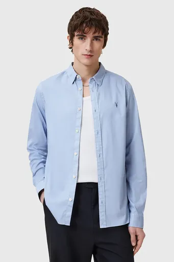 Bavlnená košeľa AllSaints HAWTHORNE LS SHIRT
