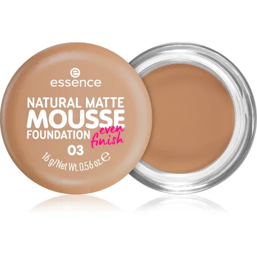essence NATURAL MATTE MOUSSE penový make-up odtieň 03 16 g