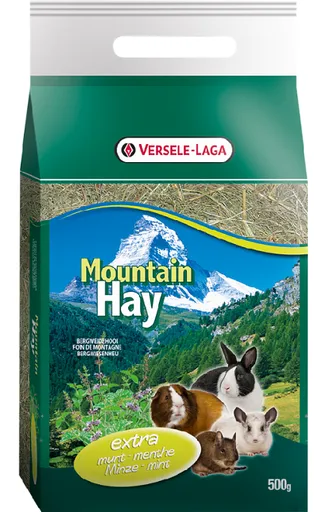 Versele Laga Mountain Hay - seno pre hlodavce s lístkami mäty 500g