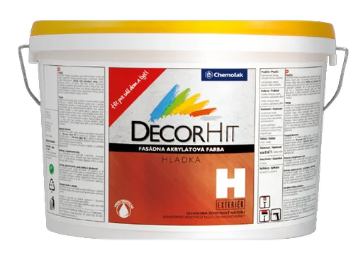DECORHIT H - Akrylátová fasádna farba 0100 - biela 10 L
