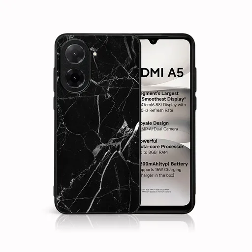 MY ART Ochranný kryt pre Xiaomi Redmi A5 BLACK MARBLE (142)