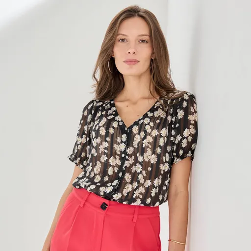 Blúzka s kvetinovým vzorom