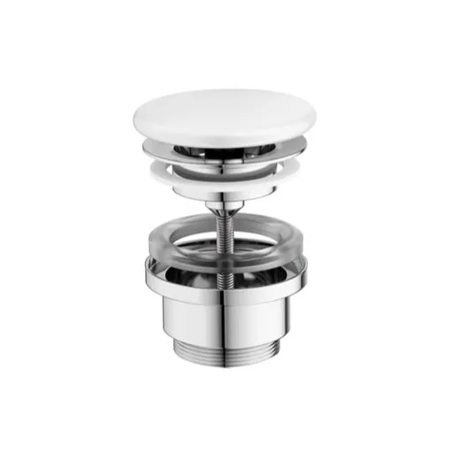 Ravak Flat výpusť k umývadlu biela kov X01919