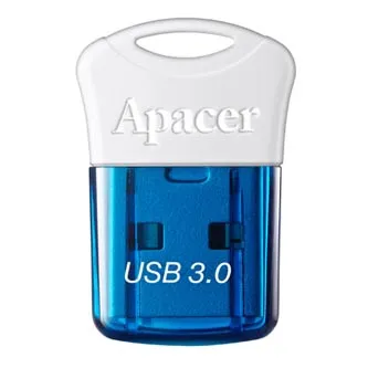 Apacer USB flash disk, USB 3.0, 32GB, AH157, modrý, AP32GAH157U-1, USB A, s krytkou, DOPREDAJ