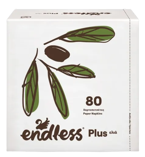 ENDLESS PLUS - Jednovrstvové papierové obrúsky (80 ks)