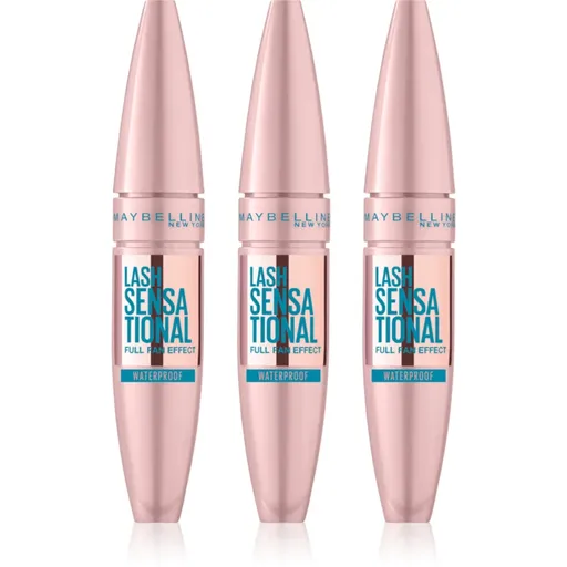 MAYBELLINE NEW YORK Lash Sensational vodeodolná riasenka pre predĺženie, natočenie a objem odtieň Black