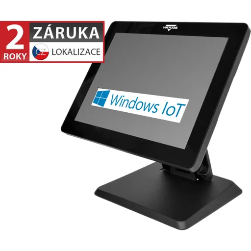 Virtuos BPOS BP-1588, 15" LCD LED, 400 cd/m2, i3-1011U, 8 GB RAM, 256 GB SSD, Win11 IoT, čierny
