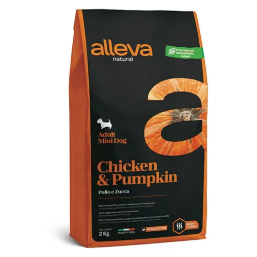 ALLEVA Natural Adult Mini Chicken&Pumpkin granule pre psov 2 kg