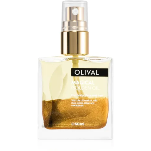 Olival Magical Gloden Oil multifunkčný suchý olej s trblietkami na tvár, telo a vlasy 50 ml