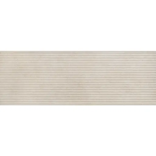 Obklad Ragno Travertino bianco 3D cross cut 40x120 cm reliéfna RCUR