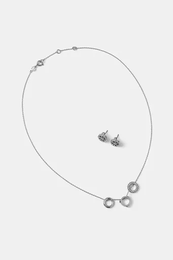 Náhrdelník a náušnice Tory Burch Miller Pave