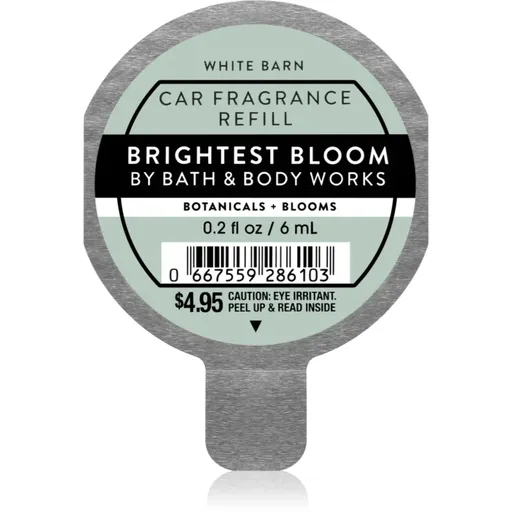 Bath & Body Works Brightest Bloom vôňa do auta náhradná náplň 6 ml