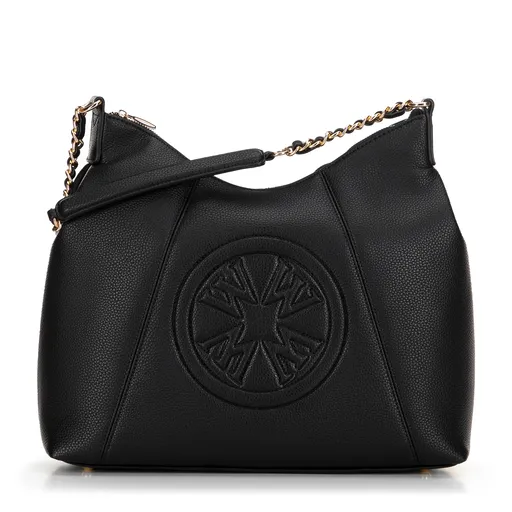 Dámska shopperka z imitácie kože čierna 100-4Y-231-1