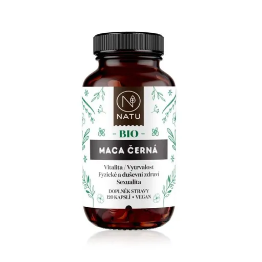 NATU Maca čierna BIO 120 kapsúl