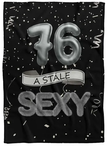 Deka Stále sexy – Čierna (vek: 76, Podšitie baránkom: NE)