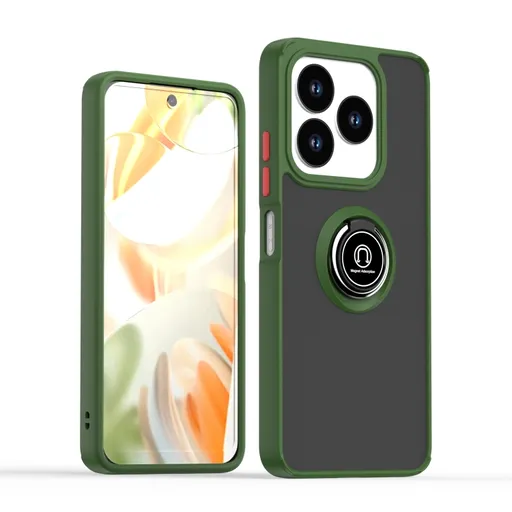 SHADOW Ochranný kryt s držiakom ZTE Blade A75 svetlozelený