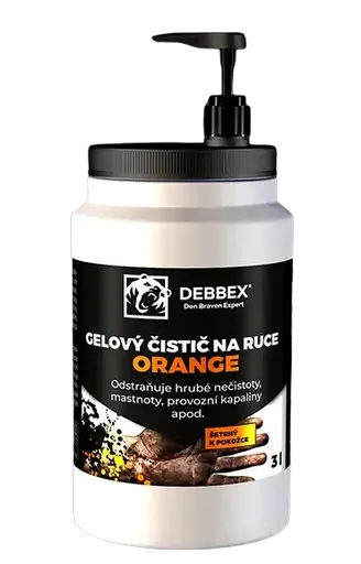 DEBBEX - Čistiaca pasta na ruky ORANGE 3 L
