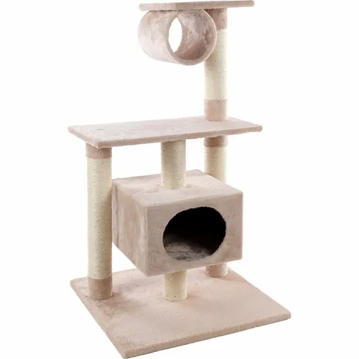 Flamingo Škrabadlo pre mačky LEONTINE béžová, 60 x 57 x 103 cm
