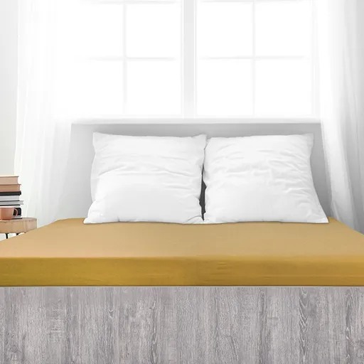 4Home froté prestieradlo Ideál horčicová, 90 x 200 cm