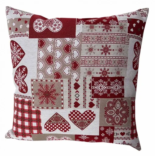 Polášek Obliečka na vankúšik so zimnými motívmi - Cuoricino | 40 x 40 cm