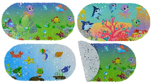 MAKRO - Podložka do vane 33x64cm, rôzne vzory