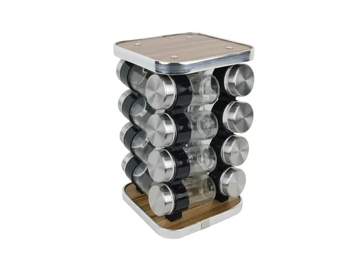 MAKRO - Sada koreničiek 16ks v stojane, nerez sklo umelá hmota