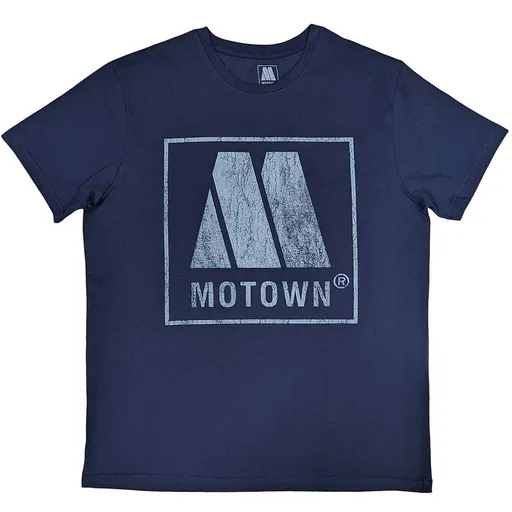 Motown tričko Vintage Logo Modrá S